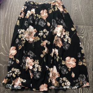 Floral black skirt from A&F